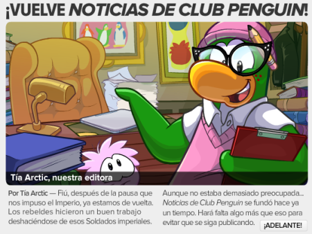Vuelve noticias de Club Penguin